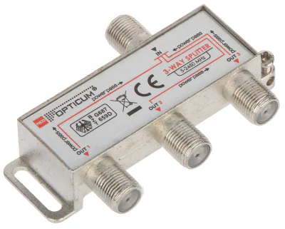 Splitter SAT OPTICUM RI-3/1F-SAT-OPTI, 1 intrare / 3 ieșiri