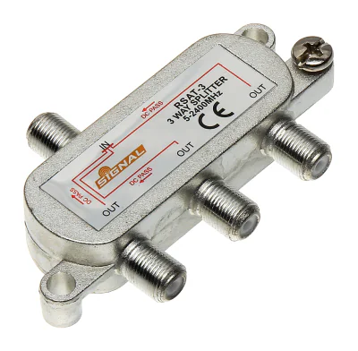 Splitter SAT SIGNAL RI-3/1F-SAT-SIG, 1 intrare / 3 ieșiri