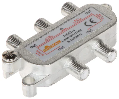Splitter SAT SIGNAL RI-4/1F-SAT-SIG, 1 intrare / 4 ieșiri