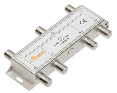 Splitter TV SIGNAL RI-6/1F-SIG, 1 intrare / 6 ieșiri