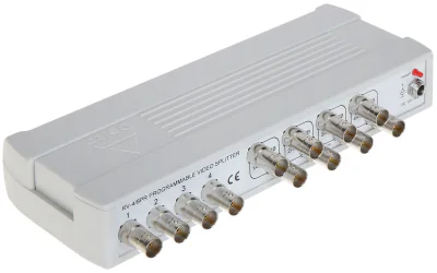 Splitter video DELTA RV-4/8PR, 4 intrări BNC, CVBS PAL/NTSC