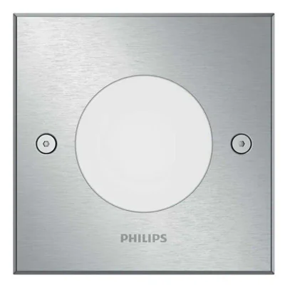 Spot LED incastrat Philips myGarden Crust, 3W (27W), 270 lm, luminacalda(2700K), IP67, Inox