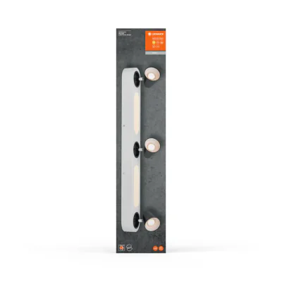 Spot LED triplu ajustabil Ledvance DECOR NEPTUNE, 26W, 2450 lm, lumina calda (3000K), IP20, 708mm, Alb, clasa energetica F