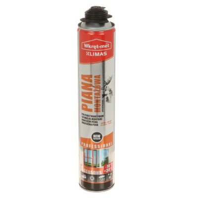 Spumă poliuretanică KLIMAS PMPL-750, cutie 750 ml, expansiune redusă