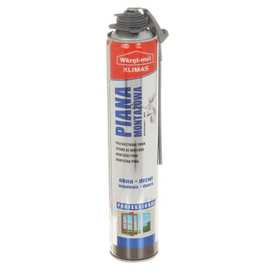 Spumă poliuretanică KLIMAS PMPL-900-65L, cutie 880 ml, expansiune redusă