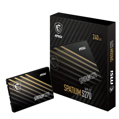 SSD 2,5 inch MSI S270 SATA 2.5 240GB, SATA III, 3D NAND, 400 MB/s scriere