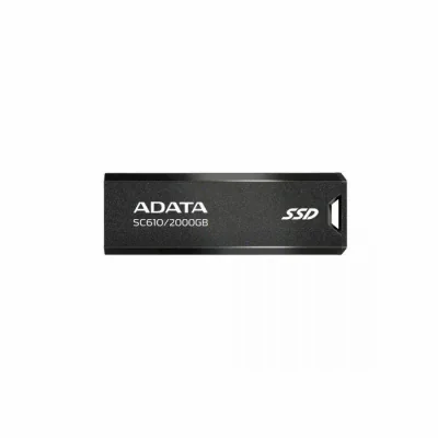 SSD extern ADATA SC610, 2 TB, USB 3.2 Gen 2, negru