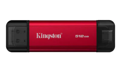 SSD extern KINGSTON Dual Portable, 512 GB, USB 3.2 Gen 2, negru