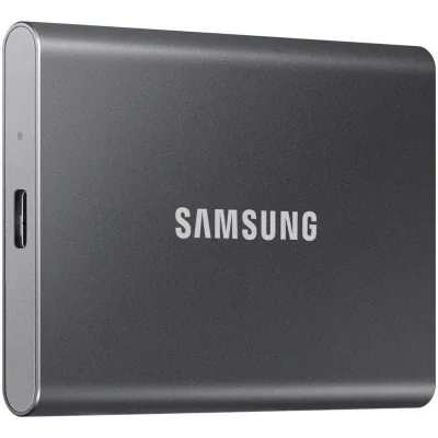 SSD extern SAMSUNG Portable SSD T7, 1TB, USB 3.2 Gen 2, 1050 MB/s citire, 1000 MB/s scriere