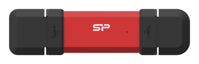 SILICON POWER DS72 1TB External SSD USB-A USB-C 1050/850MB/s Red