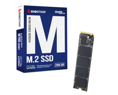 SSD SSD Biostar M760, 256GB, M.2, NVMe v1.3, PCI-E3x4, R/W 1800/1150 MB/s, DC 3.3V, "M760-256GB"