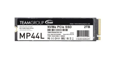 SSD TEAMGROUP MP44L, 2TB, PCIe SSD Gen4x4 M.2 2280, 3D TLC NAND NVMe, R/W: 4800/4000 MB/s, "TM8FPK002T0C101"