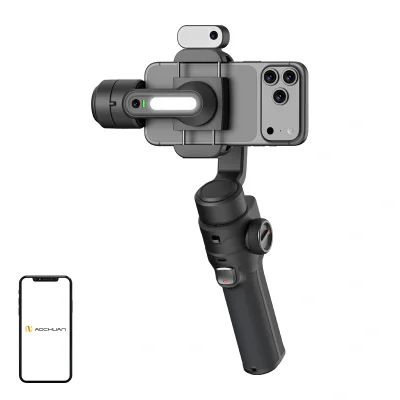 Stabilizator AOCHUAN S3 cu senzor AI (negru)