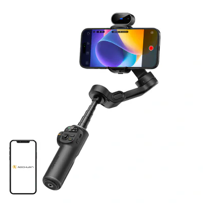 Stabilizator AOCHUAN X2 cu senzor AI (negru)