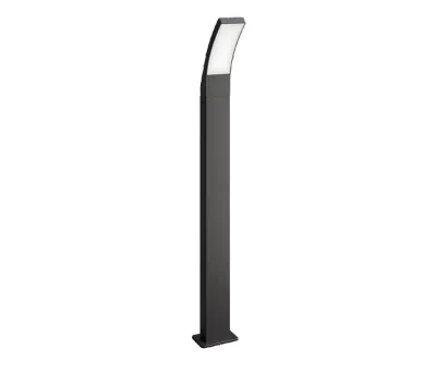 Stalp LED pentru iluminat exterior Philips Splay, 12W, 1100 lm, luminacalda (2700K), IP44, 960x120x160mm, Antracit