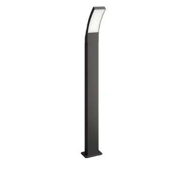 Stalp LED pentru iluminat exterior Philips Splay, 12W, 1200 lm ,luminaneutra (4000K), IP44, 960x120x160mm, Antracit
