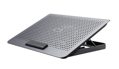Stand cooling laptop Trust Exto, cabluri incluse USB-A to USB-A 100cm, nivel sunet 30 dBA, 35 dBA, viteza rotatie 650 RPM, argintiu