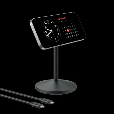 Stand cu incarcare wireless Anker, MagSafe, 15W, fast charge, negru, "A25X1H11" - 0194644205676