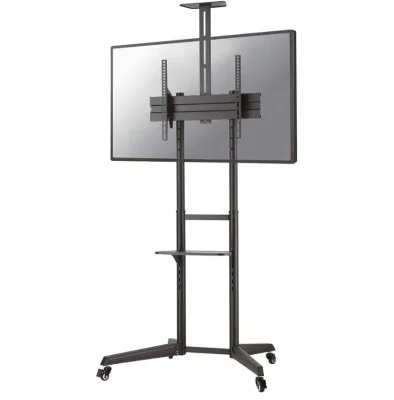 Stand podea mobil/fix Neomounts FL50-550BL1; pentru display-uri cu diagonale 37"-70", sistem de prindere VESA 100x100~600x400, greutate maxima suportata 50kg, tilt +5°/-12°, inaltime reglabila manual 1285-1450mm; management cabluri, 2 stalpi; dimensi