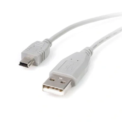 StarTech.com 10 ft USB 2.0 Cable - USB A to Mini B, 3 m, 0.48 Gbit/s, Grey