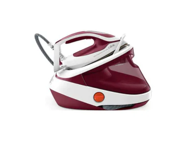 Statie de Calcat TEFAL Pro Express Ultimate GV9711E0, 3000W, 590g/min, 1200ml, talpa Durilium, Visiniu-Alb