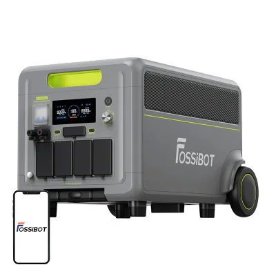 Stație de încărcare FOSSIBOT F7200 de 7200 W (verde)
