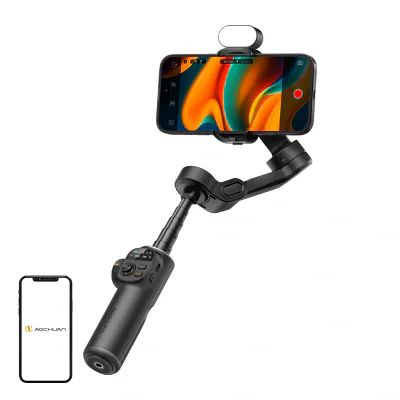 Stativ AOCHUAN X2 cu iluminare RGB (negru)