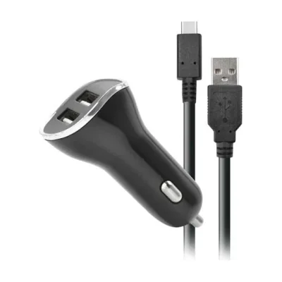 Steelplay JVASWI00025, Auto, Cigar lighter, 5 V, 2 m, Black, Silver
