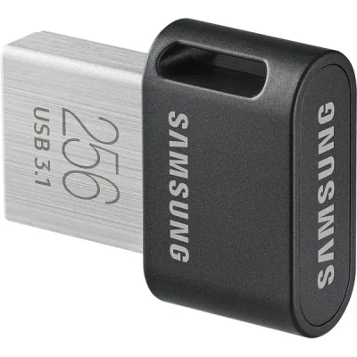 Samsung MUF-256AB, 256 GB, USB Type-A, 3.2 Gen 1 (3.1 Gen 1), 400 MB/s, Capless, Grey, Silver