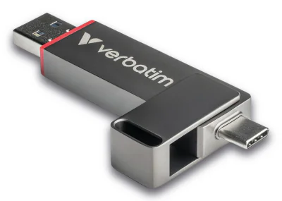 Stick USB VERBATIM Dual QuickStick, 512GB, USB 3.2 Gen 1, 550 MB/s citire, 500 MB/s scriere