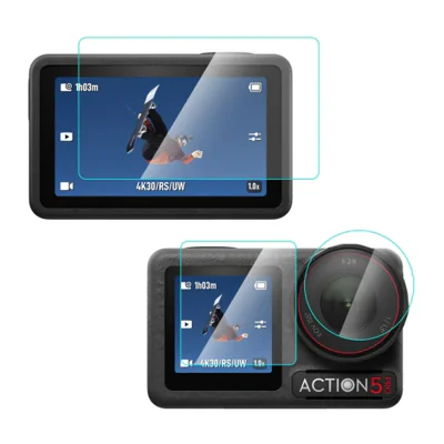 Sticlă securizată Puluz pentru DJI Osmo Action 5 Pro (transparentă)