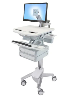 STYLEVIEW CART WITH LCD ARM/2 DRAWERS