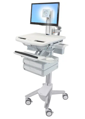STYLEVIEW CART WITH LCD PIVOT/2 DRAWERS