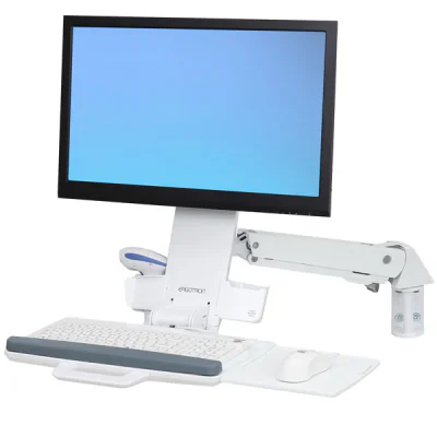 STYLEVIEW SIT-STAND COMBO ARM/BRIGHT WHITE TEXTURE