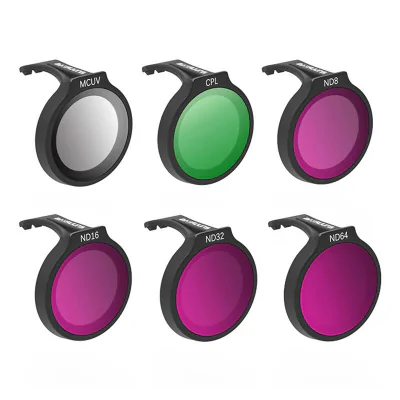 SUNNYLIFE set de șase filtre pentru DJI Neo MCUV+CPL+ND8+ND16+ND32+ND64