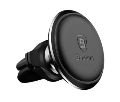 Suport auto Baseus Magnetic pentru smartPhone, magnetic, fixare grila ventilatie, negru