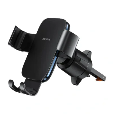 SUPORT AUTO Baseus Metal Age III pt. SmartPhone, gravitational, fixare grila ventilatie, metal "C40467600111-01" - 6932172663629