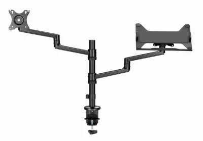 GEMBIRD Desk mounted adjustable monitor arm with notebook tray