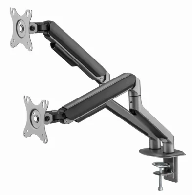 GEMBIRD MA-DA2-02 Adjustable desk 2-display mounting arm tilting 17-32inch up to 8 kg