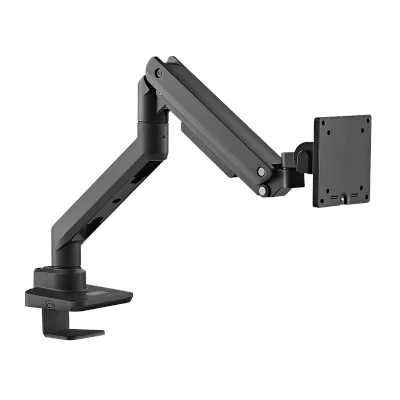 SUPORT de birou LOGILINK, pt 1 TV/monitor plat, curbat, diag. max 49 inch, rotatie, inclinare, orizontala, verticala, max 20 Kg, gas spring, negru, "BP0168"