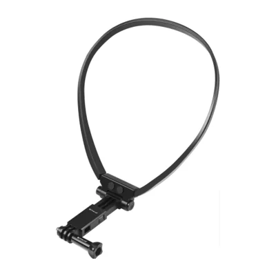 Suport de gât Puluz pentru camere de acțiune și smartphone-uri (negru)