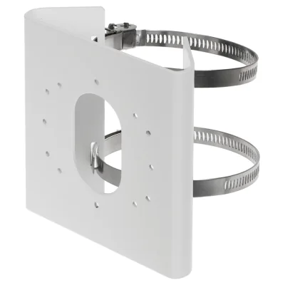 Suport de montaj pe stâlp HIKVISION DS-1275ZJ-S-SUS, oțel inoxidabil, White