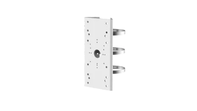 Suport de montaj pe stalp Hikvision DS-1275ZJ-SUS, material otel inoxidabil, dimensiuni: 127 mm × 46 mm × 250 mm, greutate: 1480 g