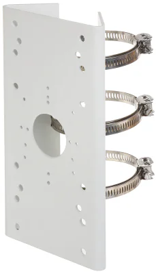 Suport de montaj pe stâlp HIKVISION DS-1275ZJ-SUS, oțel inoxidabil, White