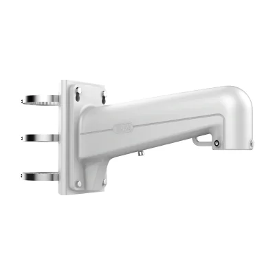 Suport de montaj pe stâlp pentru PTZ HIKVISION DS-1602ZJ-POLE, aluminiu și oțel, White