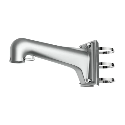 Suport de montaj pe stâlp pentru PTZ HIKVISION DS-1603ZJ-POLE-P, aliaj de aluminiu, oțel și oțel inoxidabil, Grey