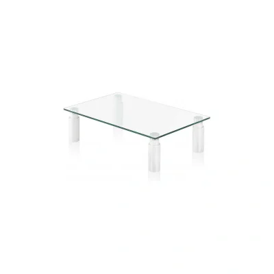 Suport de sticla multifunctional de birou, pentru monitor, reglabil, TECHLY, alb, ICA-MS 461E "ICA-MS461E"