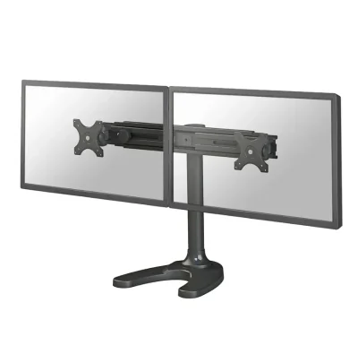 Suport dublu monitor de birou Neomounts FPMA-D700DD; pentru display-uri cu diagonale 19"-30", sistem de prindere VESA 75x75~100x100, greutate maxima suportata 8kg - per ecran, full motion, tilt +180°, swivel +180°, rotate +360°; inaltime reglabila ma