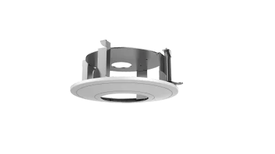 Suport Hikvision montaj tavan DS-1227ZJ-DM37, metal si plastic, alb, dimensiuni: Ø 225 mm × 98.2 mm, greutate: 700g.