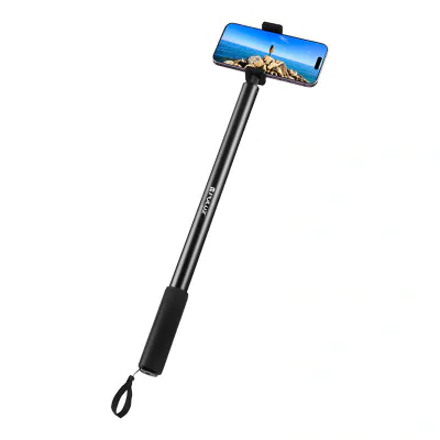 Suport metalic pentru selfie 2m PULUZ pentru camera Insta360 One RS/X2/X3/X4 (negru)